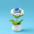 thumbnail image 1 of Girasol de lana de punto en maceta con flores artificiales para estudio, decoración de escritorio, temporada de graduación, regalo del día del maestro, 1 of 6