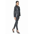 thumbnail image 3 of Ladies Leather Stretch Pants with Pockets, 3 of 5