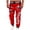 Black, variant on Mens Joggers Elastic Waist Drawstring Letter Print