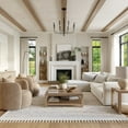 thumbnail image 2 of nuLOOM Ansley Moroccan Lattice Tassel Light Grey 7' 10" x 10' 10" Modern Area Rug, 2 of 7