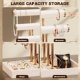 thumbnail image 3 of Soporte para joyas Abiglifty Abiglifty de 3 niveles para collares, color beige, 3 of 9