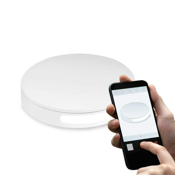 Foldio360 (Tocadiscos de fotografía inteligente 360 controlado por teléfono inteligente para fotografía de productos 360/creación de imágenes y vídeos de 360 grados para su tienda YouTube TikTok I