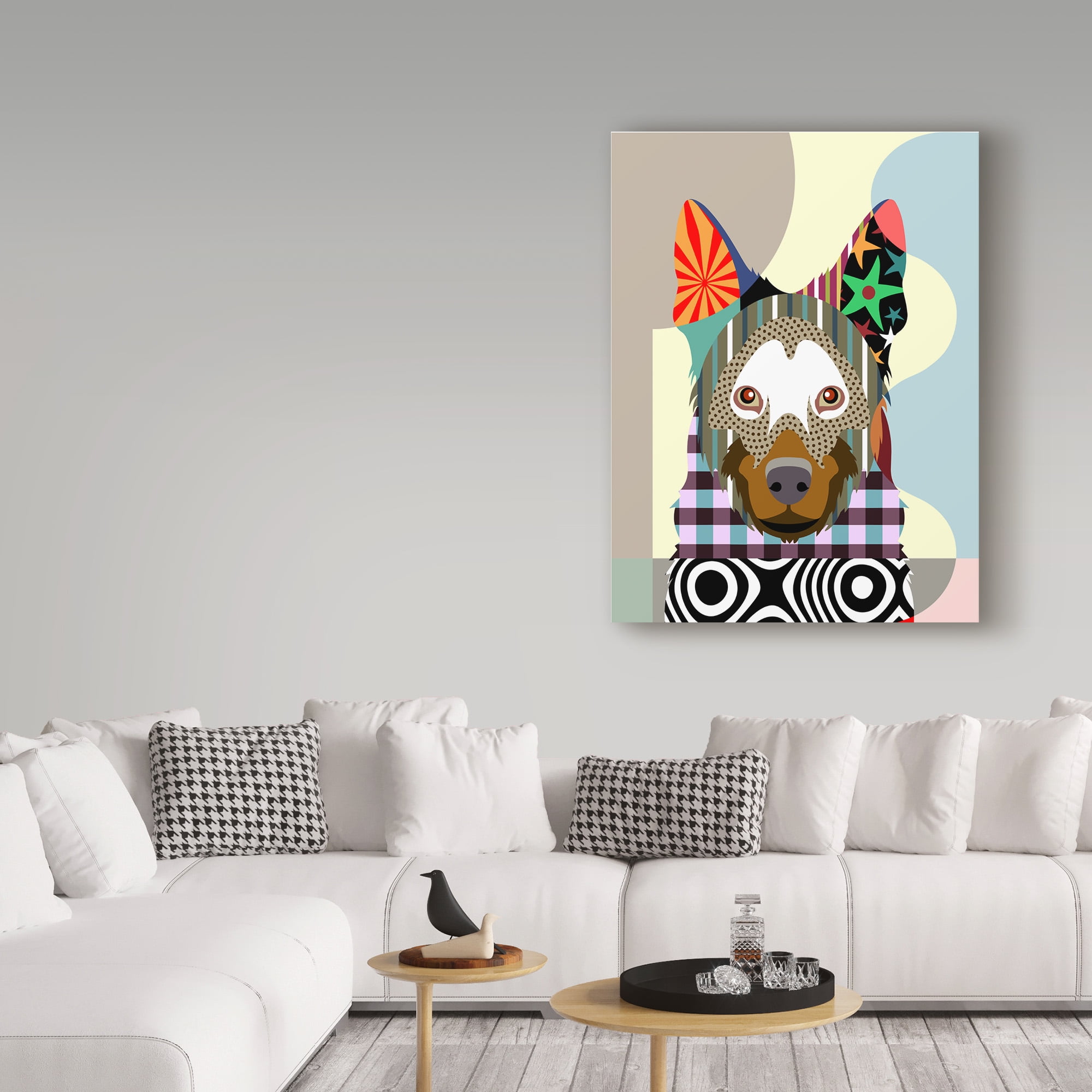Trademark Fine Art 'Belgian Malinois' Canvas Art by Lanre Adefioye
