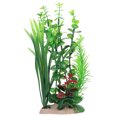 thumbnail image 1 of Shisuyan Artificial Plastic Aquatic Grass Simulation Green 1Pcs 9.5X4.9X1.8in, 1 of 8