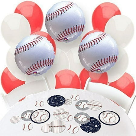 Batter Up Baseball  Confetti and Balloon Baby Shower or 