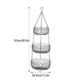 thumbnail image 3 of Baohd Iron Multi-functional Fruit Bowl And Vegetable Basket For Organizing Tableware 3 Tier Fruit Basket, 3 of 6
