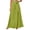 Green, variant on Women's Solid Flowy Wrap Culottes，High Rise Side Bow Tie Loose Long Pants for Street Shopping Leisure Matching