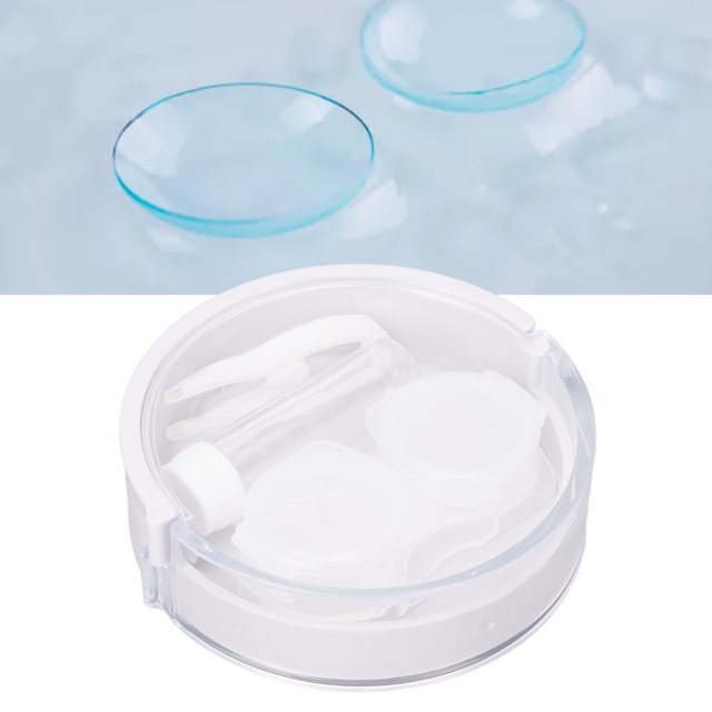 Estuche de viaje para lentes de contacto ANGGREK kit de soporte reutilizable con pinza