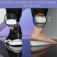 thumbnail image 4 of Men's Height Increasing Sneakers Invisible Inner Height Increasing Shoes 1.9 inch Running Shoes Lightweight Breathable Mesh Hidden Heel Sneakers Lace Up Casual Shoes, 4 of 7