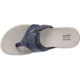 thumbnail image 4 of Women's Earth Origins Saru Sloan Flip Flop Navy Goat Polyurethane 7.5 M, 4 of 5