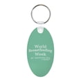 thumbnail image 3 of ThisWear Lactation Specialist Gifts for Mom World Breastfeeding Week Aluminum Oval Keychain, 3 of 3