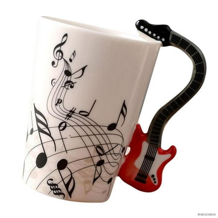 

Musical Notes Design Ceramic Drink Tea Coffee Mug Cup With Instrument Handle