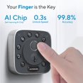 thumbnail image 2 of Perno de actualización Smart Lock ULTRALOQ 2025 con huella digital WiFi IP65, 2 of 7