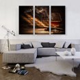 thumbnail image 2 of ARTCANVAS Glass of Bourbon Whiskey and Smoking Cigar Canvas Art Print - Size: 60" x 40" (1.50" Deep) (3-Piece), 2 of 9