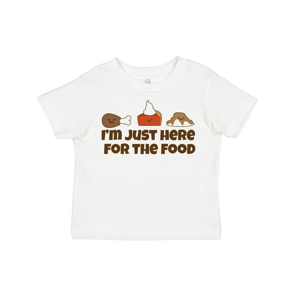 Inktastic Thanksgiving Here for The Food Boys or Girls Toddler T-Shirt