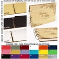 thumbnail image 6 of Darling Souvenir Personalized Engraved Laser Cut Wedding Guest Book Wooden Cover Sign-in Book Registry Guestbook Scrapbook-MX, 6 of 7