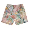 thumbnail image 2 of Kids' Beach Pants Comfortable Swim Trunks Abstract Pink Floral Pattern Shorts for Pool Vacation and Lounge Wear 2T, 2 of 8
