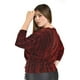 thumbnail image 3 of Blusa de hilos brillantes Roman Fashion Tallas Extras 5108 Rojo 38, 3 of 6