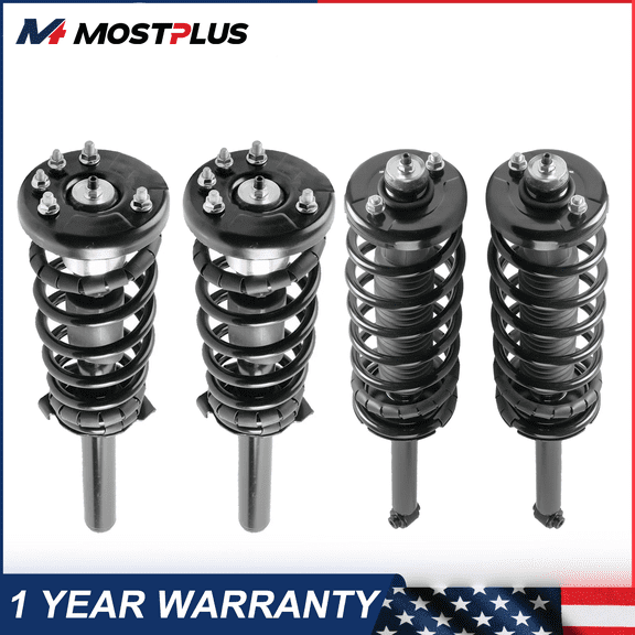 MOSTPLUS 4X Shocks Struts w/ Springs Suspension Kit Front Rear for 1998-2002 Honda Accord