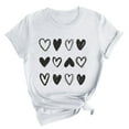 thumbnail image 2 of Kayannuo Blouses for Women Tee Shirts for Women Valentine's Day Women's Fashion Crewneck Printed Short Sleeve T-shirt Casual Loose Shirt Tops, 2 of 6