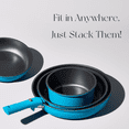 thumbnail image 7 of Carote 21 Pcs Nonstick Cookware Sets, Pots and Pans Set with Detachable Handles, Oven/Dishwasher Safe, Stackable Kitchen Cooking Set, Induction Cookware, Peacock Blue, 7 of 7