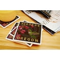 thumbnail image 3 of Sisters, Oregon, Hummingbird, Mosaic (Absorbent Ceramic Coasters Set of 4 Matching Images, Cork Back, Kitchen Table Decor), 3 of 3