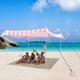thumbnail image 2 of Toldo para carpa de playa BEW, 3 x 3 m, protección UV UPF 50+, rosa, 2 of 7