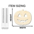 thumbnail image 2 of Unfinished Wood Happy Pumpkin Shape - Craft - up to 36" 42" / 3/4", 2 of 5