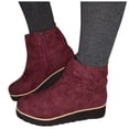 thumbnail image 4 of Botas de moda para mujer Botas cortas de talla grande con lazo y cremallera lateral Wmkox8yii sa2314, 4 of 4
