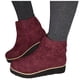 thumbnail image 4 of Botas de moda para mujer Botas cortas de talla grande con lazo y cremallera lateral Wmkox8yii sa2321, 4 of 4