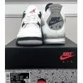 thumbnail image 3 of Ni - ke Size 9.5 - Ni - ke Air Jordan 4 Retro Shoes "White Cement" Fire Red (FV5029-100), 3 of 3