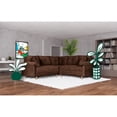 thumbnail image 1 of Sala Esquinera de Velvet Chocolate Makora Modelo Elton, 1 of 8