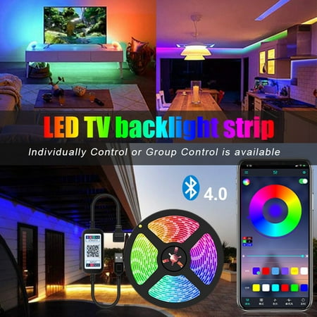 

DIY TV PC Dream Screen USB LED Strip Tape Screen Backlight Bluetooth Remote Control Light