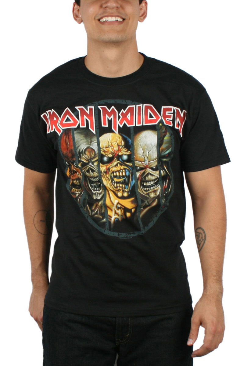voksen Forfærdeligt Bukser Iron Maiden - Mens Eddie Evolution T-shirt in Black - Walmart.com