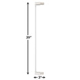 thumbnail image 2 of MidWest Homes for Pets Steel Pet Gate Extension, 3" Wide x 39" High, Soft White, 2 of 4