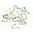 thumbnail image 4 of U8MO 200 Simple Earring Fish Hook Ear Wire French Hook Jewelry Finding Various Color-Dull Silver Tone, 4 of 7
