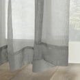 thumbnail image 4 of No. 918 84" x 50" Gray Solid Print Outdoor Curtain With Tab Top, 4 of 6