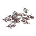 thumbnail image 3 of 12pcs Charms Colgantes de Hadas Antiguo Manualidades de de árbol de Navidad - Púrpura Sunnimix Encantos de ángel facetados de cristal, 3 of 8