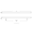 thumbnail image 5 of Liberty 256mm Steel Bar Cabinet Pull, Stainless Steel, 5 of 7
