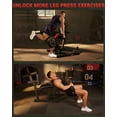 thumbnail image 4 of GloryStar Machine d'Extension et de Courbure de Jambe, Capacité de 700 Lb, Machine d'Entraînement de Jambe 4-en-1 Réglable pour Gym à Domicile, 4 of 8