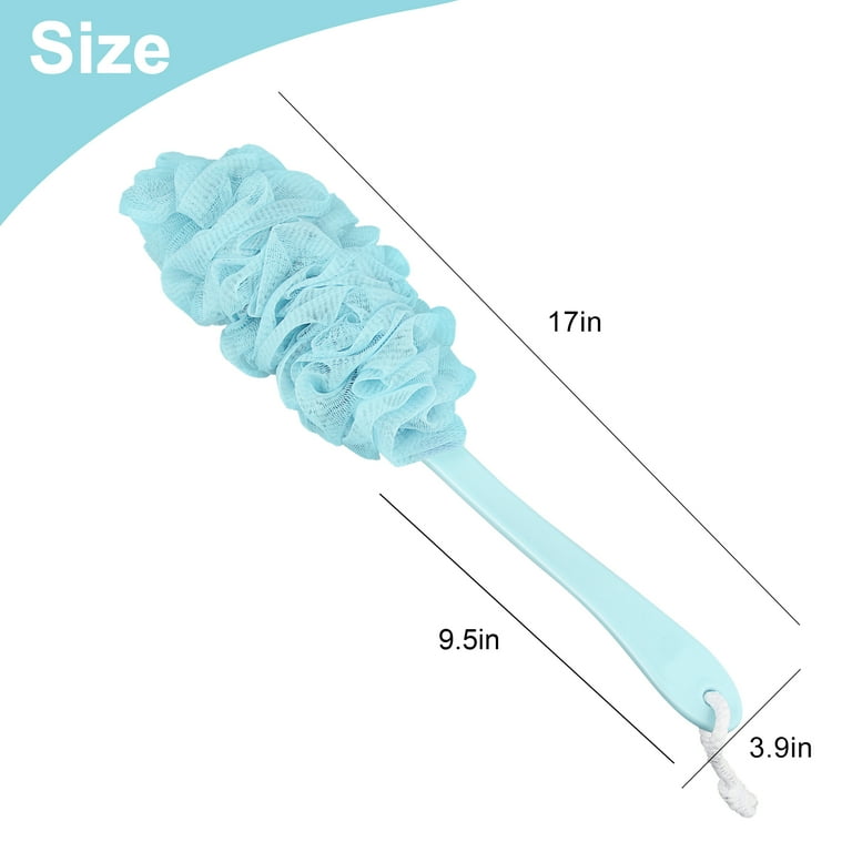 TSV Anti-Slip Long Handle Back Scrubber, Soft Loofah photo 5