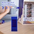 thumbnail image 2 of IFANLANDOR Tiny Fridge Decorative Blue Plastic 1Pcs for Storage and Collector's Display, 2 of 7
