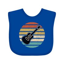 Inktastic Guitar Music for Guitarist Musician Boys or Girls Baby Bib