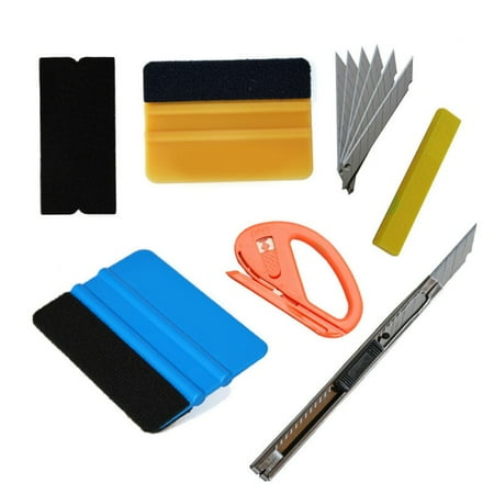 

Car Vinyl Wrapping Tools Felt Squeegee Application Casement Tint Scraper Kit