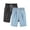 Dark Gray, variant on 2PC Girls Bermuda Shorts Knee Length Straight Leg Short Loose Casual Cute Solid Drawstring Elastic Waist Jorts Summer Trendy Blue 12-13 Years