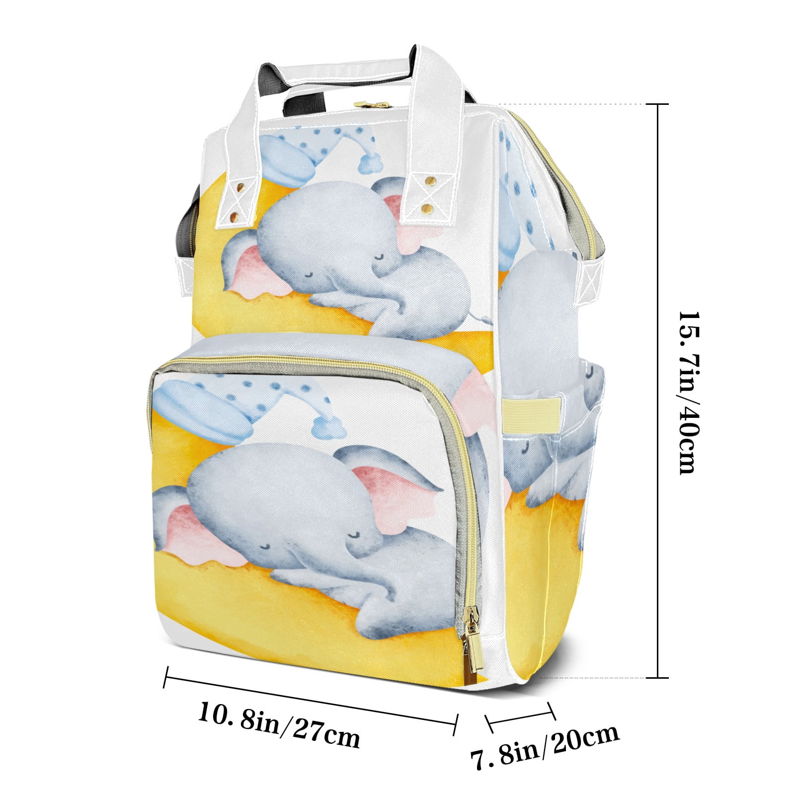 Novusopt Backpack Diaper Bag Large Capacity Insulated Baby Bottle Pocket
