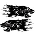 thumbnail image 1 of Pegatinas de tótem de León Ehuebsd 2 unidsset para coche color negro, 1 of 6