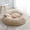 Brown, variant on Calming Soft Round Dog & Cat Bed, Anti-Anxiety Donut Cuddler Warming Cozy Fluffy Faux Fur Plush Cushion Bed for Small Medium Dogs and Cats (20"/24"/27"/30"), Light Grey