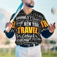 thumbnail image 6 of Daiia Travel Mens Baseball Jersey Button Down Shirts Short Sleeve Sports Uniforms-Large, 6 of 9