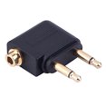 thumbnail image 2 of Adaptadores de vuelo eBoot Airplane Airline para auriculares (paquete de 3, chapado en oro), 2 of 3
